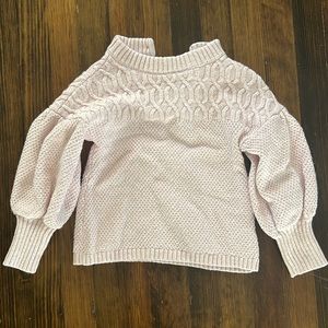Janie & Jack Light Pink Girls Knit Sweater, Size:4T